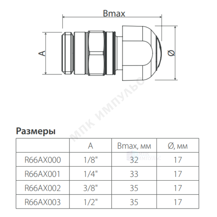 Кран Маевского латунь R66A Ду 15 Ру10 G1/2" НР с колпачком Giacomini R66AX003 — изображение 2