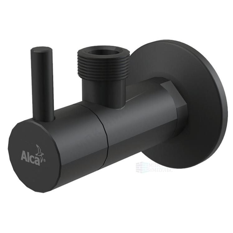 Вентиль для подключения смесителя с фильтром 1/2"x1/2" черный Alca Plast ARV003-BLACK