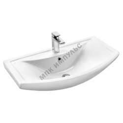 Умывальник мебельный Балтика 80 1 отверстие под смеситель по центру белый Santek 1.WH50.1.524