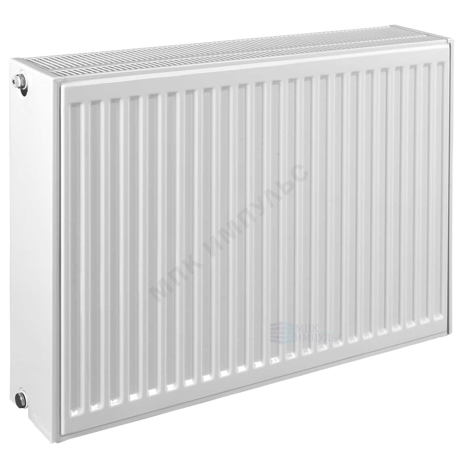 Радиатор стальной панельный Ventil Compact VC тип 33 400х500 Qну=1298 Вт ниж/п в комплекте кронштейн. встроенный вентиль RAL 9016 (белый) Heaton