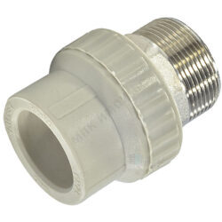 Муфта PP-R комбинированная серая Дн 40х1 1/2" НР под ключ VALFEX 10135240Г