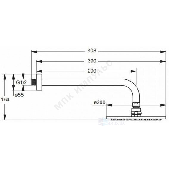 Смеситель встраиваемый для ванны с душем одноручный хром CERAFLEX Ideal Standard BC447AA — изображение 5