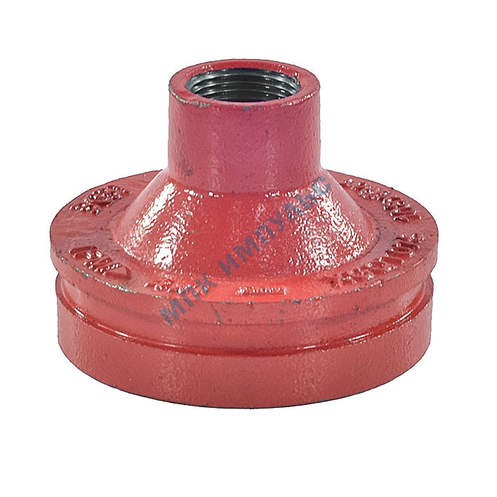 Переход резьбовой под муфту грувлок XGQT07S Ду150х50 (Дн168х2") Ру16 LEDE