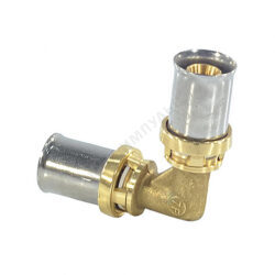 Угольник для МП/PE-X труб латунь пресс Дн 63х90гр RM122 Giacomini RM122Y015