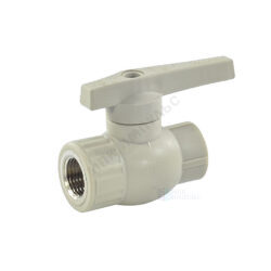 Кран шаровой PP-R серый Дн 32х1" ВР VALFEX 10144132Г