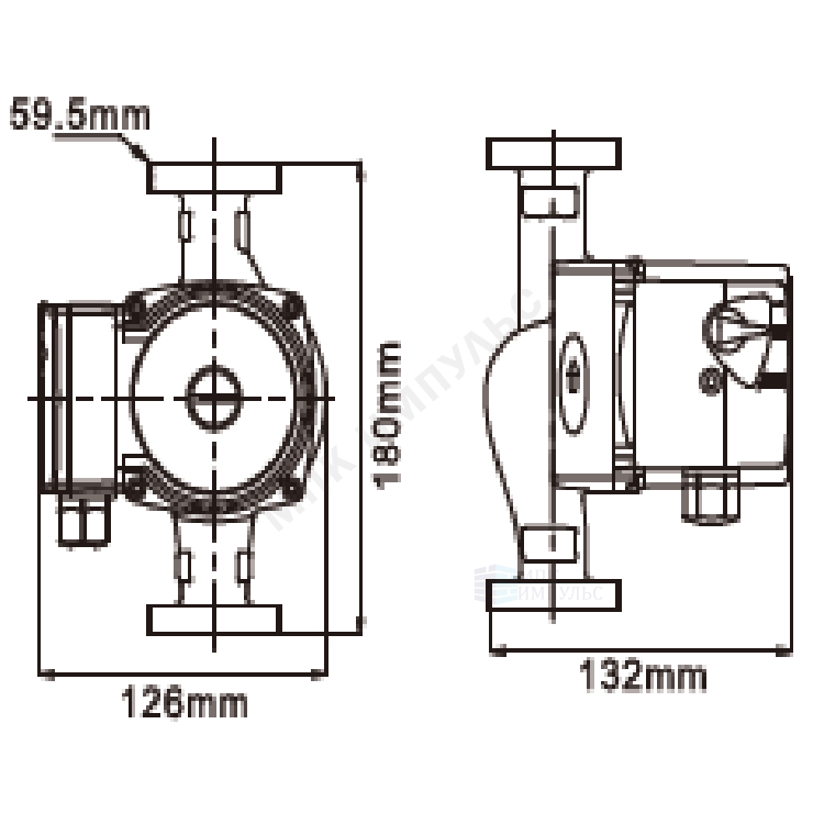 Насос циркуляционный с мокрым ротором VRS PN10 1х220В/50 Гц Valtec VRS.324.18.0 — изображение 2