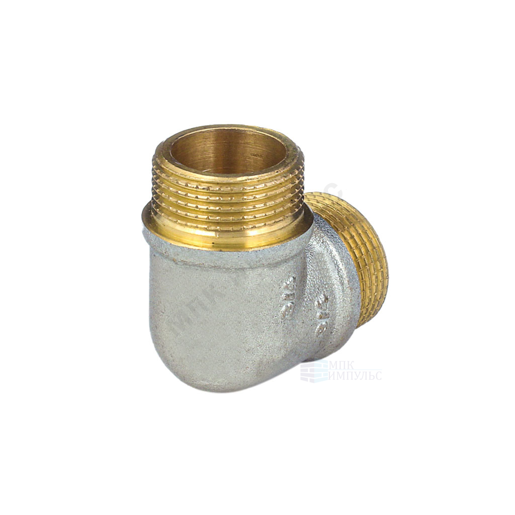 Угольник латунь никель реборда Ду 25 (1") НР/НР 9005 ГОСТ 32585-2013 Aquasfera 9005-03 — изображение 9