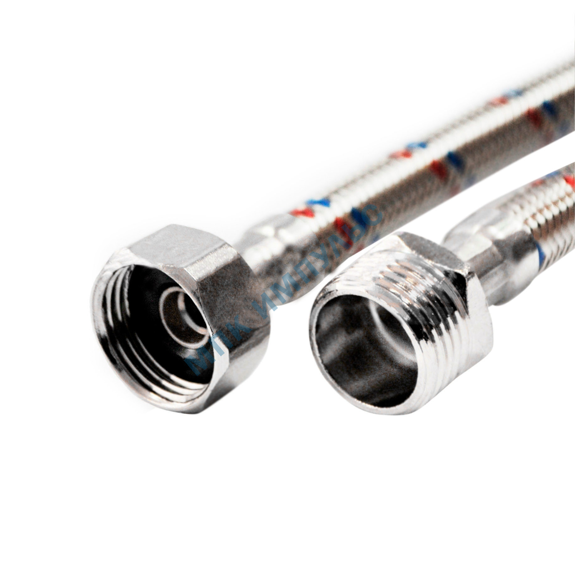 Подводка гибкая для воды нержавеющая оплетка 1/2" ш-г L=1.8м VALFEX S/S 180сm В-Н