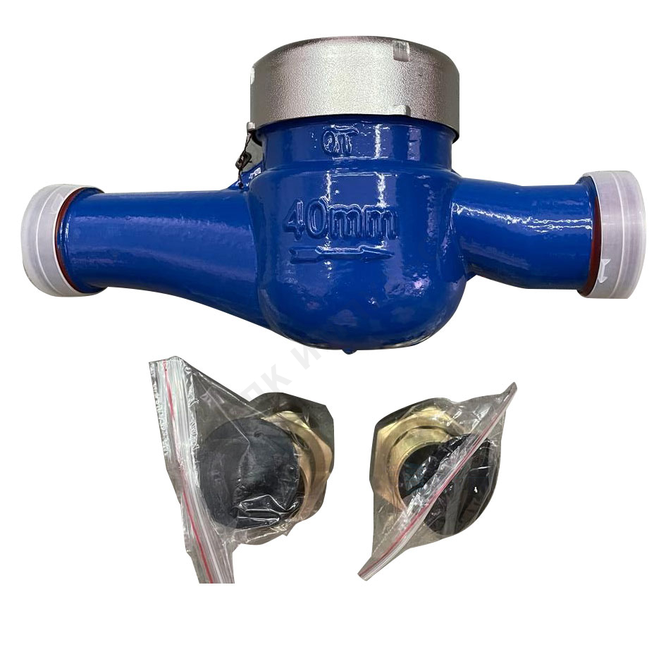 Счётчик х/в крыльчатый многоструйный латунный корпус Ду 40 Ру16 Qn=10 м3/ч 40С L=300мм резьба В/К класс B IP67 ВК-Х Метер — изображение 3