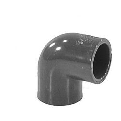 Отвод ПВХ Дн 20х90гр Ру16 серый напорный под клеевое соединение EFFAST RDRGOD0200