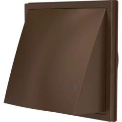 Выход стенной ASA 150х150 с обратным клапаном и фланцем D125 пластик ERA 1515К12,5ФВ кор