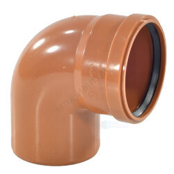 Отвод НПВХ коричневая Дн 160х87гр б/нап в/к Aquaviva AQVD102160