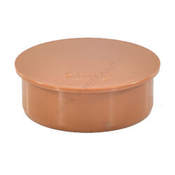 Заглушка НПВХ коричневая Дн 160 б/нап Aquaviva AQVD000160