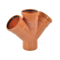 Крестовина PP-B 1-плоскостная коричневая Дн 110х110х110х45гр б/нап в/к VALFEX 33110110