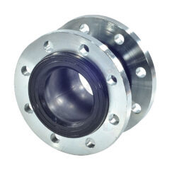 Компенсатор резиновый антивибрационный EPDM DI7240N Ду 300 Ру10 фл L=260мм Tecofi DI7240N-0300 сжатие/растяжение 25/16 мм