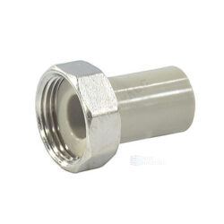 Штуцер PP-R комбинированный серый Дн 32х1 1/4" с накидной гайкой VALFEX 10136032Г