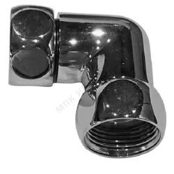 Соединитель для полотенцесушителя латунь Ду 25х20 1"x3/4" нак/гайка угловой хром FX130 SantechSystems