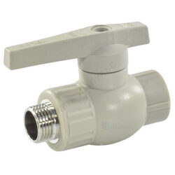 Кран шаровой PP-R серый Дн 32х1" НР VALFEX 10144232Г