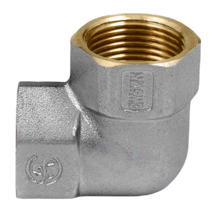 Угольник латунь никель Ду 32 (1 1/4") ВР/ВР 9001 ГОСТ 32585-2013 Aquasfera 9001-04 — изображение 11
