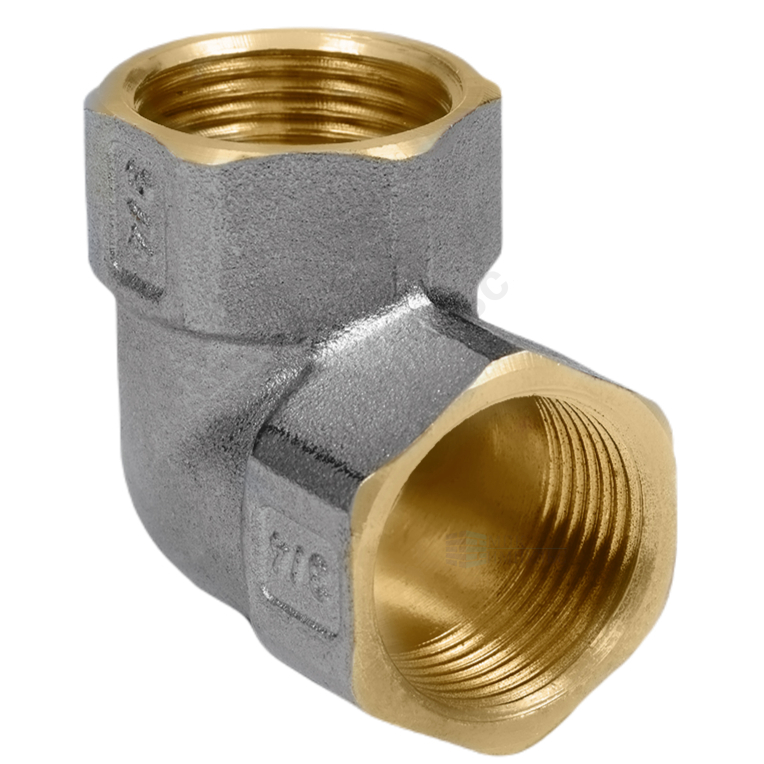 Угольник латунь никель Ду 32 (1 1/4") ВР/ВР 9001 ГОСТ 32585-2013 Aquasfera 9001-04 — изображение 13