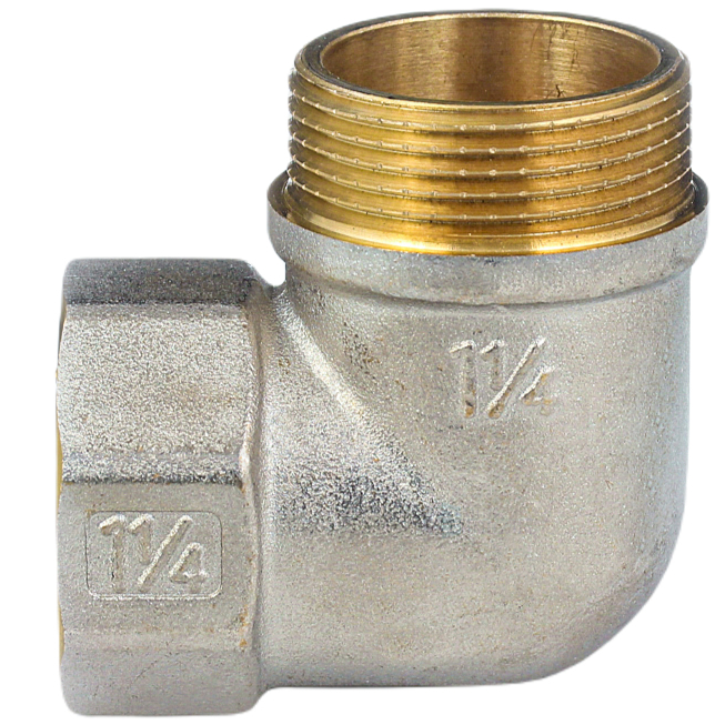 Угольник латунь никель реборда Ду 50 (2") ВР/НР 9006 ГОСТ 32585-2013 Aquasfera 9006-06 — изображение 14