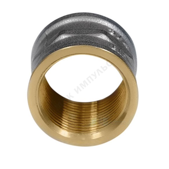 Муфта латунь никель Ду 50 (2") ВР/ВР 9018 ГОСТ 32585-2013 Aquasfera 9018-06 — изображение 16