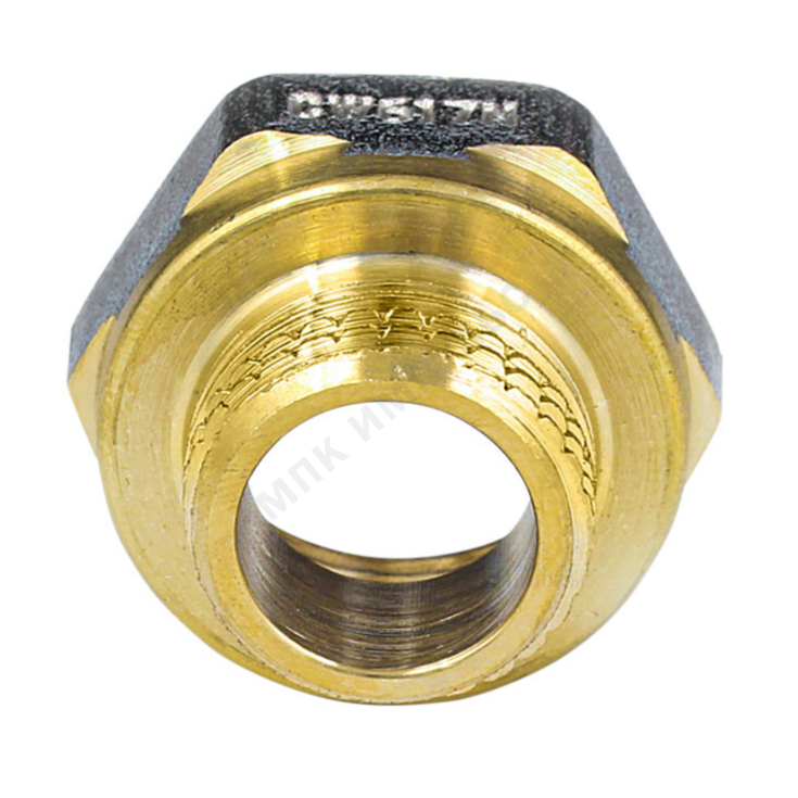 Переход латунь никель реборда Ду 40х32 (1 1/2"х1 1/4") ВР/НР 9021 ГОСТ 32585-2013 Aquasfera 9021-09 — изображение 14