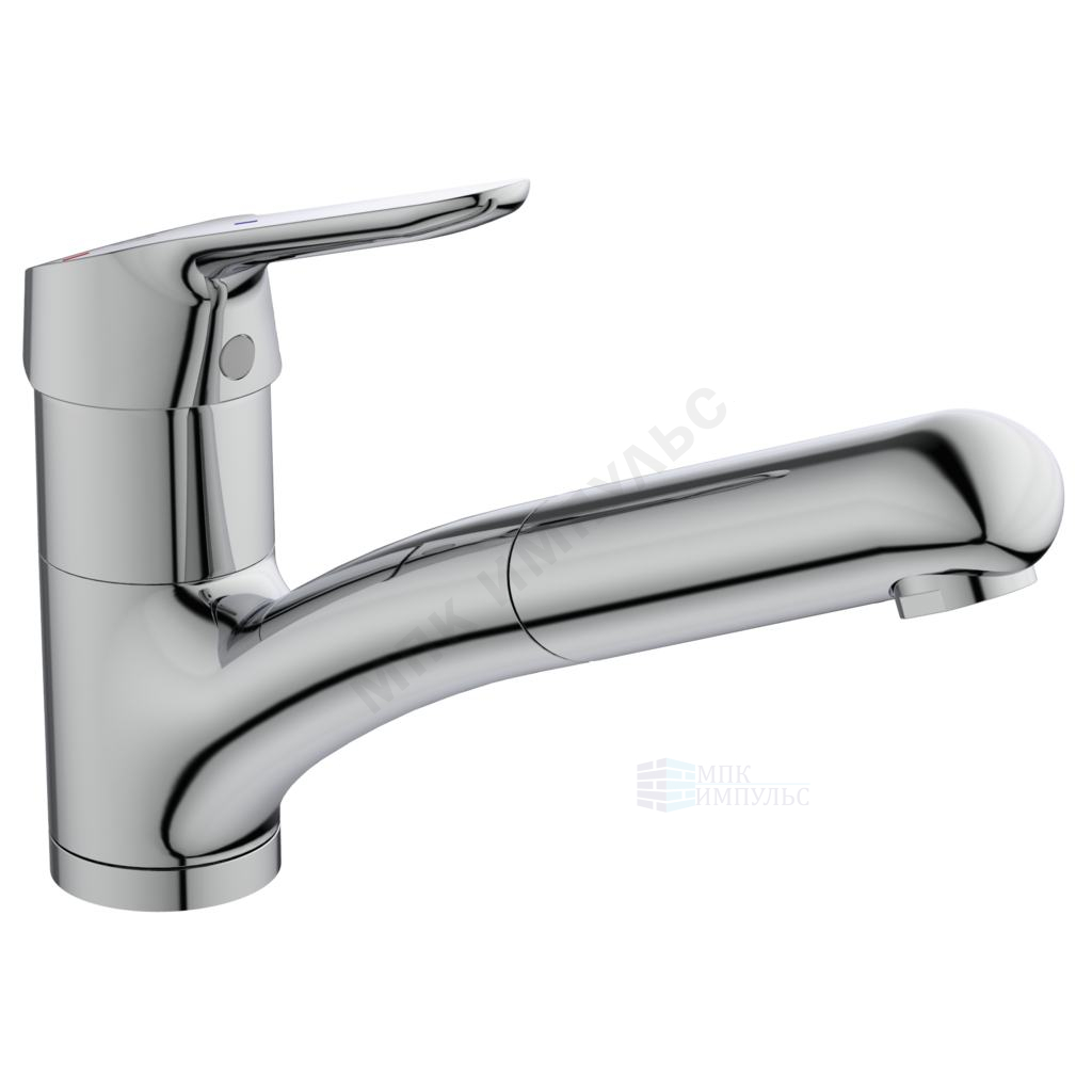 Смеситель для кухонной мойки одноручный излив с выдвижной лейкой хром CERAFLEX Ideal Standard BC143AA