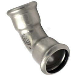 Отвод сталь нерж AISI 316L 45гр Дн 54 Ру16 пресс Inoxpres RM 181054450