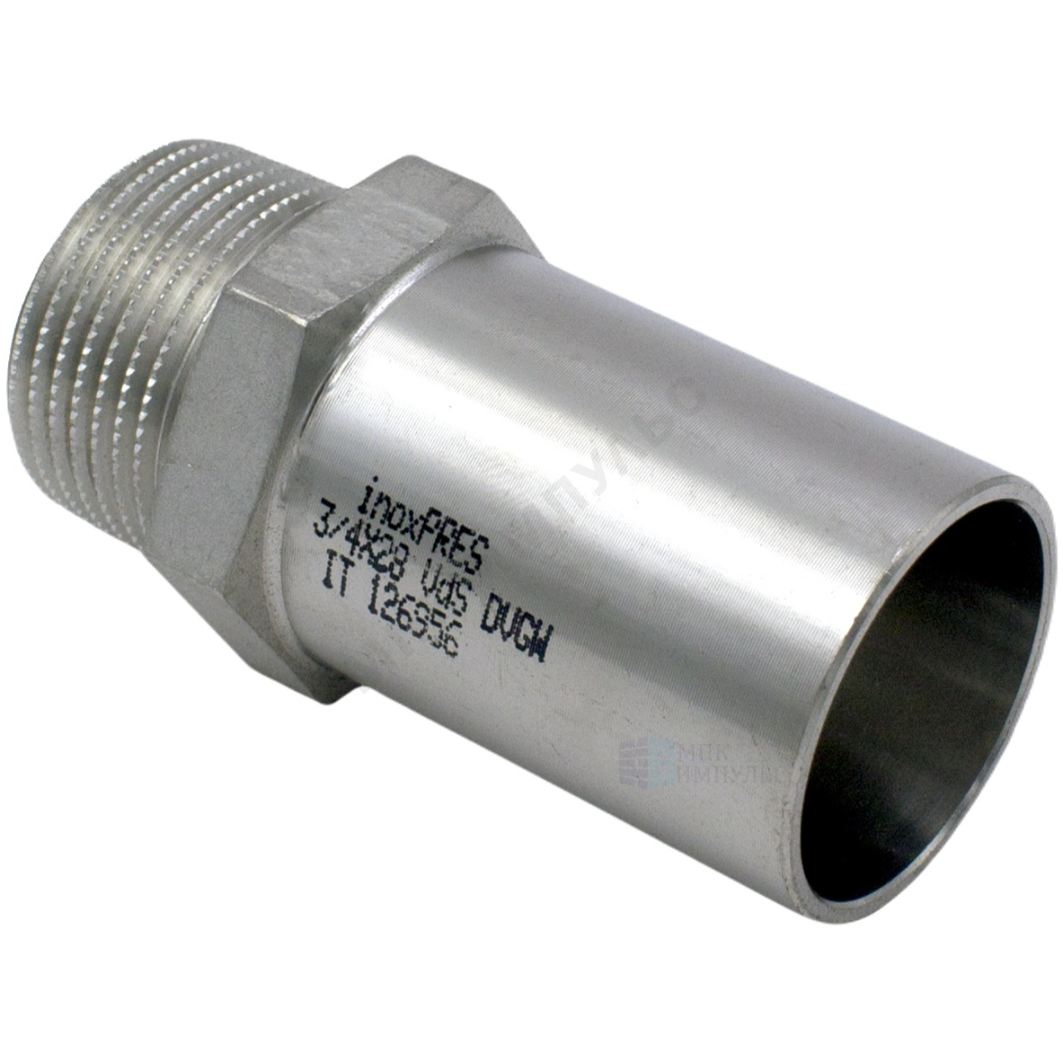 Переход сталь нерж AISI 316L Дн 22х3/4" Ру16 труба/НР Inoxpres RM 269304122