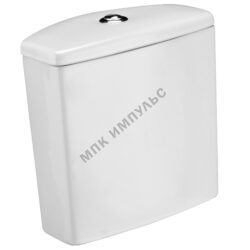 Бачок для унитаза нижний подвод без арматуры слив кнопка белый Алькор Santek 1.WH30.1.860