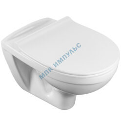 Унитаз подвесной горизонтальный выпуск с сиденьем дюропласт микролифт белый Бореаль Santek 1.WH30.2.205