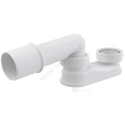 Сифон для ванны плоский 1 1/2"x40 с переходной трубкой 10гр без выпуска Alca Plast A532-DN50