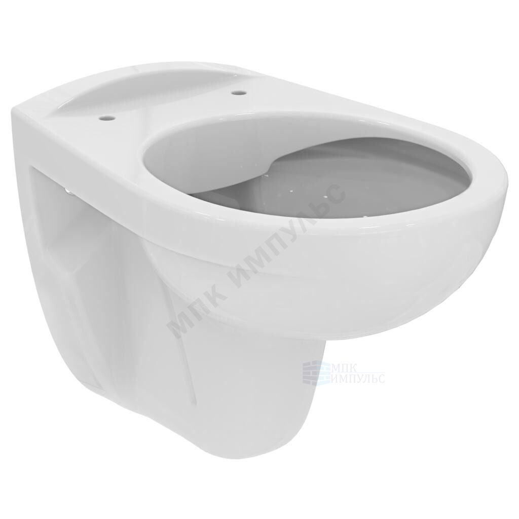 Унитаз подвесной горизонтальный выпуск без сиденья EUROVIT Rimless Ideal Standard K881001