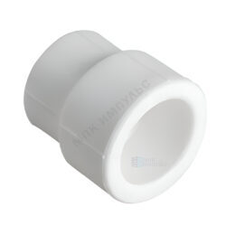 Муфта PP-R переходная белая Дн 90х63 внутренняя пайка RTP (РосТурПласт) 28130
