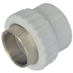 Муфта PP-R комбинированная белая Дн 40х1 1/2" ВР под ключ VALFEX 10134240
