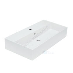 Умывальник мебельный Novel 80 1 отверстие под смеситель по центру белый Sanita Luxe NOV80SLWB01