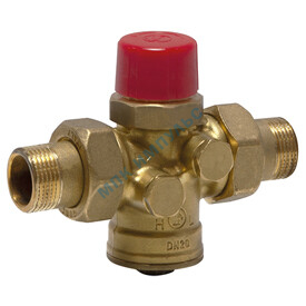 Клапан балансировочный автомат латунь R206A-1 Ду 15 G1/2" A Ру25 НР 0.05 - 0.8 м3/ч без ниппелей Giacomini R206AY103