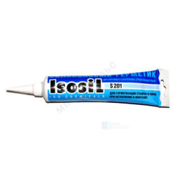 Герметик силиконовый S201 115мл белый Isosil