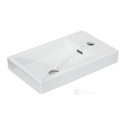 Умывальник мебельный Fest 40 1 отверстие под смеситель по центру белый Sanita Luxe FST40SLWB01