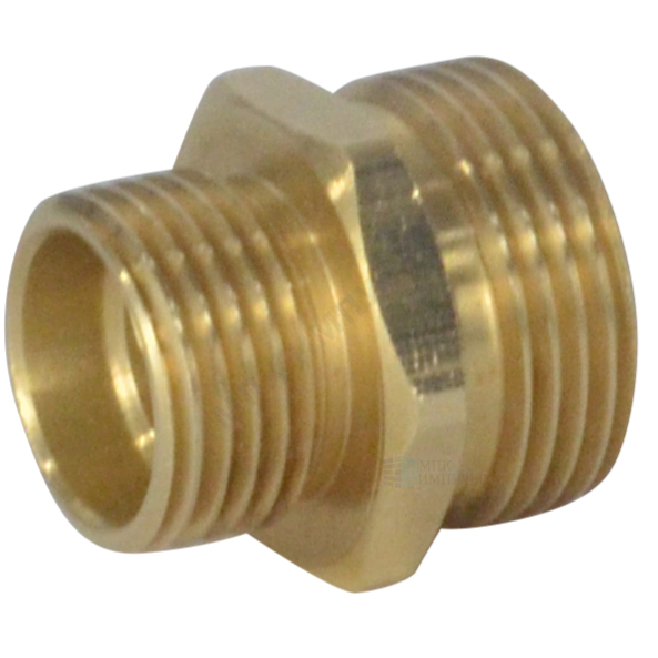 Ниппель латунь переходной Ду 20х15 (3/4"х1/2") НР ...