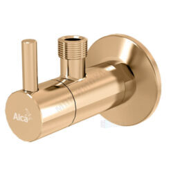 Вентиль для подключения смесителя с фильтром 1/2"x3/8" GOLD-крацованный Alca Plast ARV001-G-B
