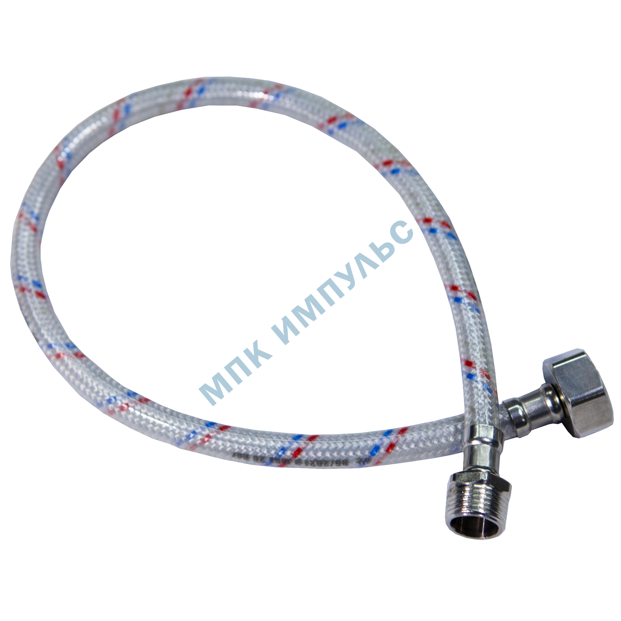 Подводка гибкая для воды нейлоновая оплетка 1/2"-3/4" ш-г L=1.2м Центр Сантехники (Подольск) ГП002202