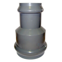 Муфта НПВХ SDR26 переходная Дн 315х225 Ру10 серая напорная раструбная под соединение с уплотнительным кольцом в/к Aquaviva AQV315225