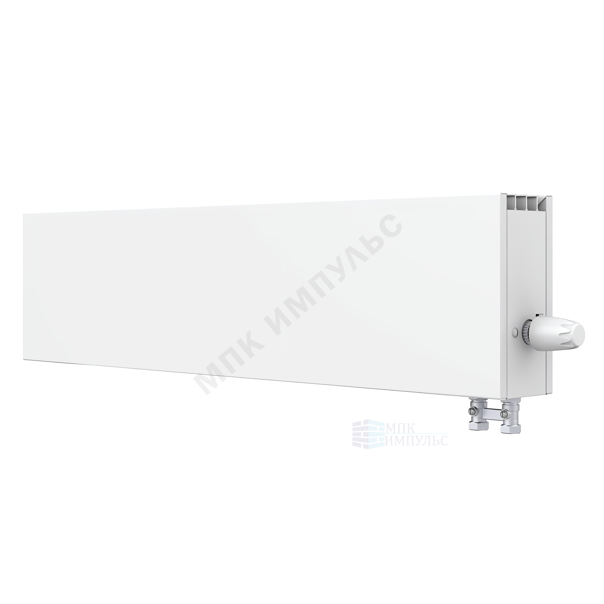 Конвектор настенный Элегант 110x250x800 2то двухтр с т/клапаном (угл) SR Rubinetterie, М30х1,5 Стен ниж/п прав КЗТО