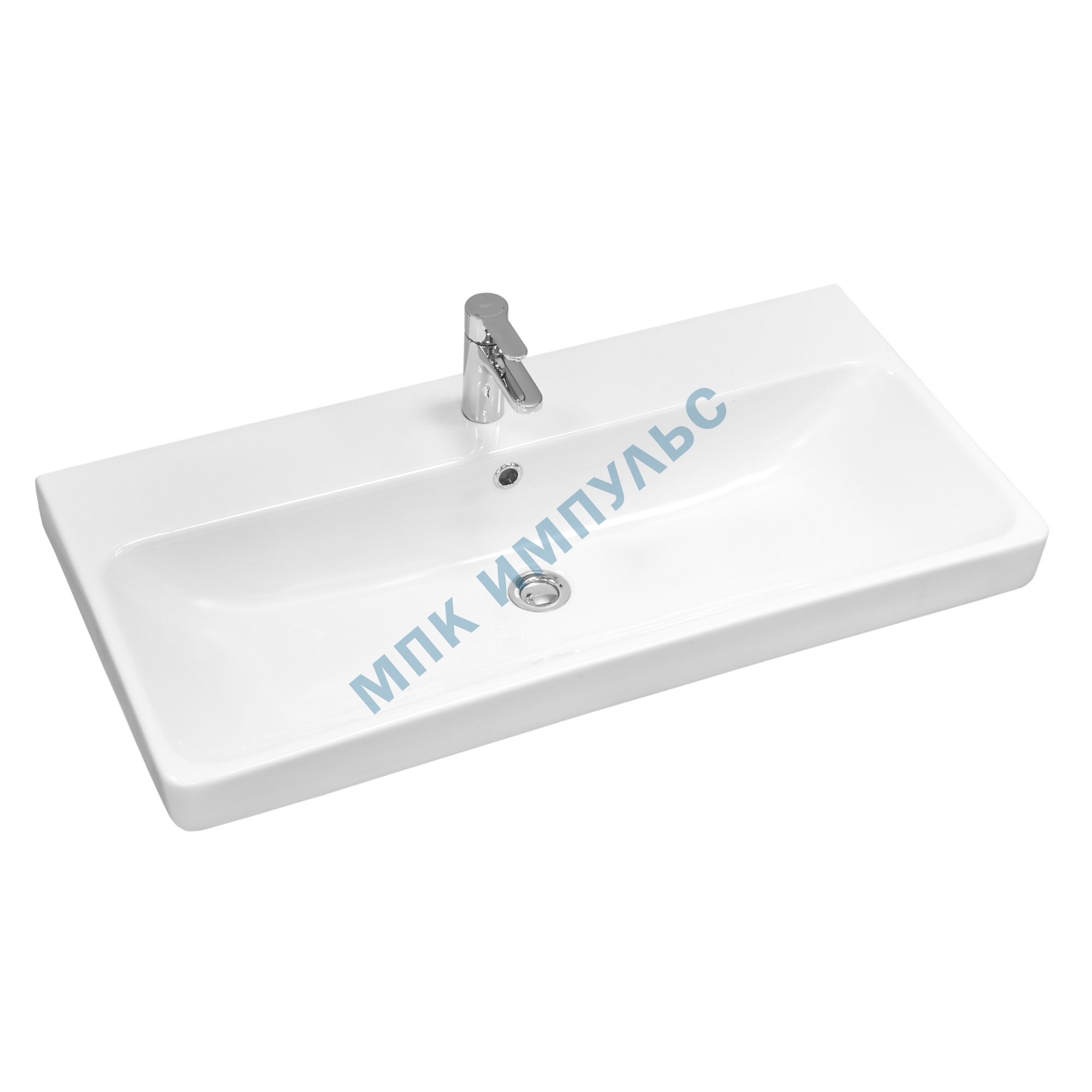 Умывальник мебельный Адриана 90 1 отверстие под смеситель по центру Santek 1.WH50.1.629