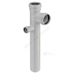 Крестовина PP-MD 2-уровневая левая бесшумная светло-серая Skolan Safe SKDDAL Дн 110х110х58х87гр (DN110х110х50) б/нап в/к Ostendorf 335680