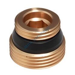 Переходник латунь 1/2"x3/4" под евроконус НР R483 Giacomini R483Y023