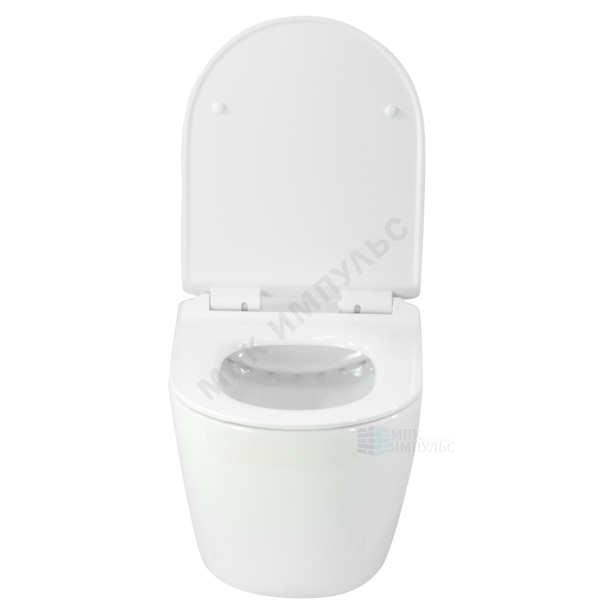 Унитаз подвесной горизонтальный выпуск с сиденьем дюропласт микролифт белый Esfera Rimless Selena E001WG — изображение 13