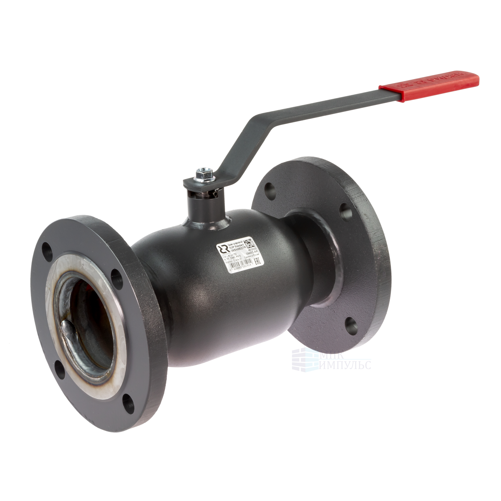 Кран шаровой сталь JiP-R Standard FF Ду 100 Ру16 фл L=300мм Ридан 065N9628R